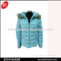 Women hooded long sleeve coloured cute cotton padded winter coat